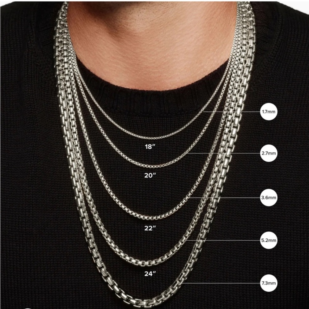 Authentic David Yurman double box chain - Picture 4 of 6